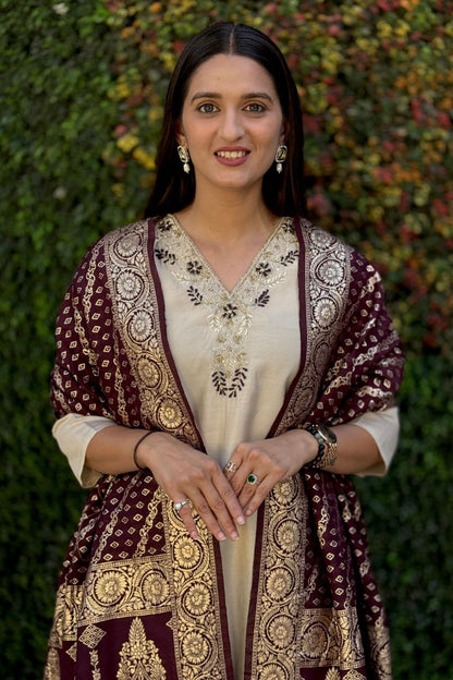 Beauteous Function Wear Heavy Quality Hand Work Roman Silk Full Stitched Salwar Suit