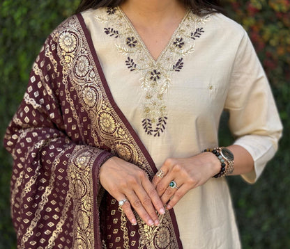Beauteous Function Wear Heavy Quality Hand Work Roman Silk Full Stitched Salwar Suit